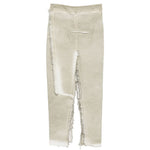 Gonna con effetto vissuto in beige Rick owens drkshdw - donna 