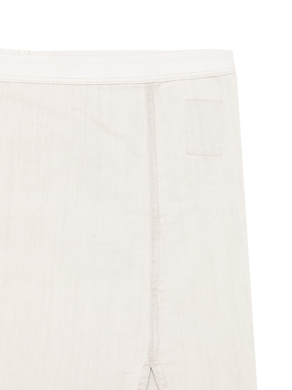 Gonna con spacchi sfilacciati in grigio Rick owens drkshdw - donna 