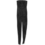 Abito lungo sliced rustier in nero Rick Owens DRKSHDW - donna 