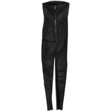 Abito lungo sliced rustier in nero Rick Owens DRKSHDW - donna 