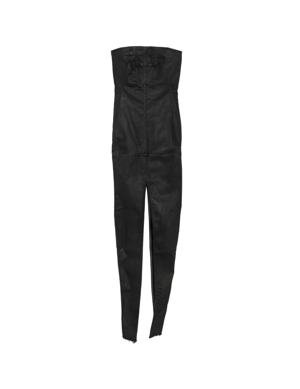 Abito lungo sliced rustier in nero Rick Owens DRKSHDW - donna 