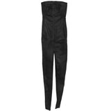 Abito lungo sliced rustier in nero Rick Owens DRKSHDW - donna 