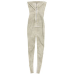 Abito lungo sliced rustier in grigio Rick Owens DRKSHDW - donna 