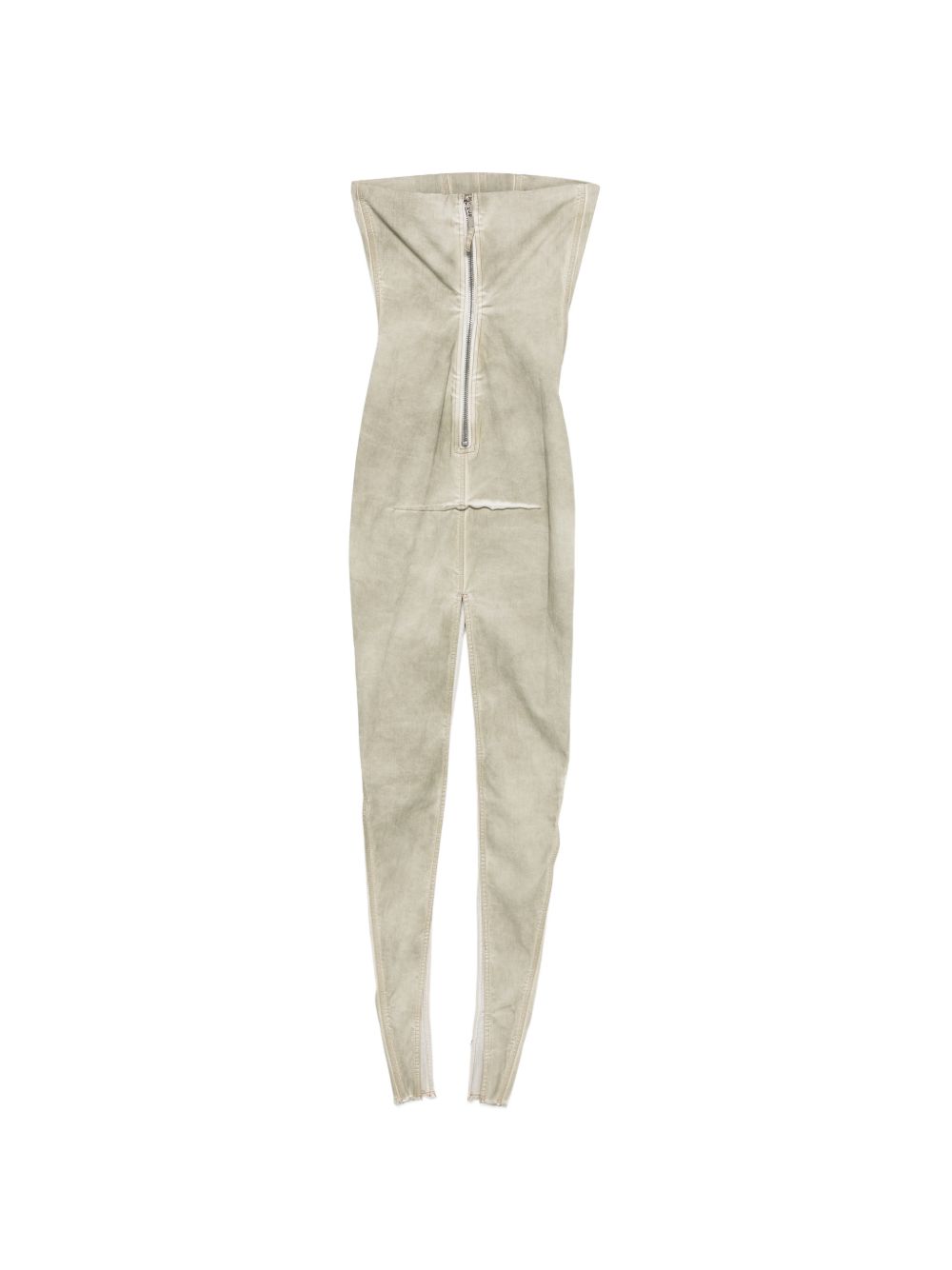 Abito lungo sliced rustier in grigio Rick Owens DRKSHDW - donna 