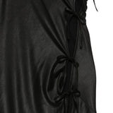 Abito lungo monospalla in nero Rick owens drkshdw - donna 