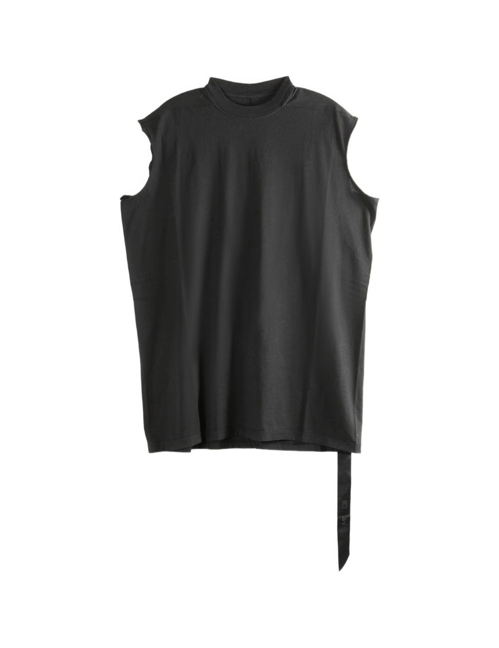 Top senza maniche con collo alto in nero Rick owens drkshdw - uomo 