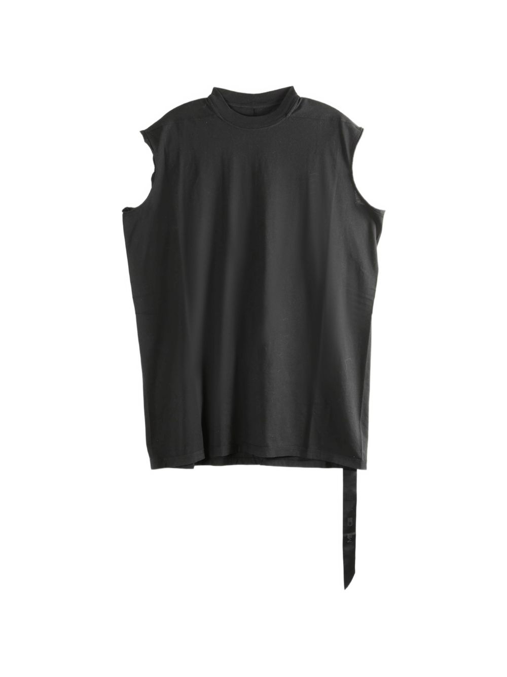 Top senza maniche con collo alto in nero Rick owens drkshdw - uomo 