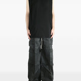 Top senza maniche con collo alto in nero Rick owens drkshdw - uomo 
