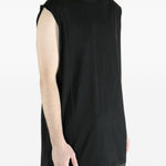 Top senza maniche con collo alto in nero Rick owens drkshdw - uomo 