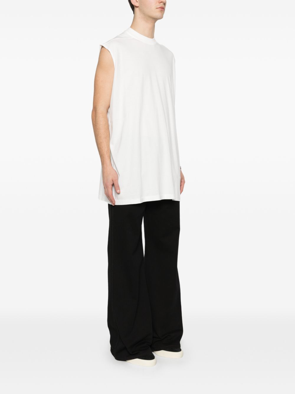 T-shirt Tarp in bianco Rick owens drkshdw - uomo 