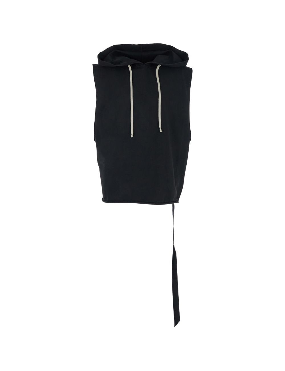 Gilet con cappuccio in nero Rick owens drkshdw - uomo 