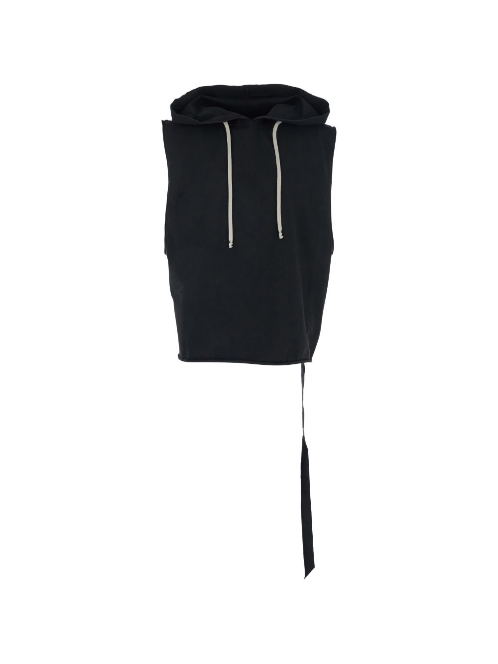 Gilet con cappuccio in nero Rick owens drkshdw - uomo 