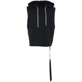 Gilet con cappuccio in nero Rick owens drkshdw - uomo 