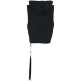 Gilet con cappuccio in nero Rick owens drkshdw - uomo 