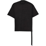 T-shirt con nastro in nero Rick owens drkshdw - uomo 