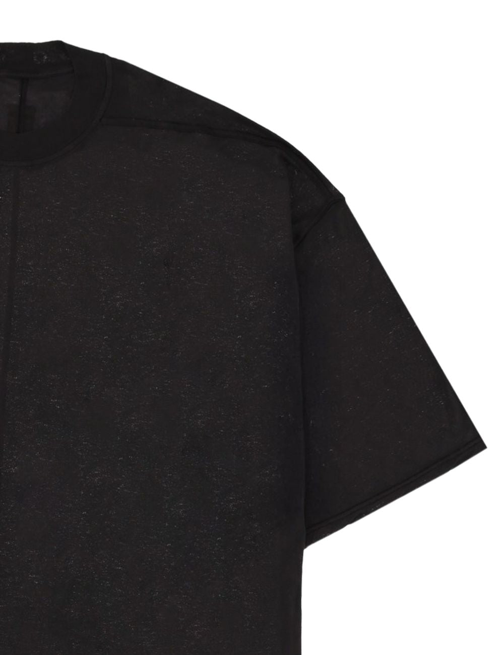T-shirt con nastro in nero Rick owens drkshdw - uomo 