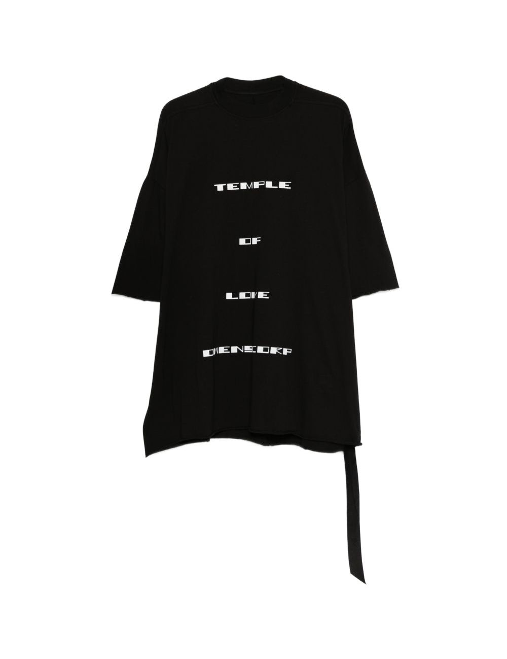 T-shirt con stampa Tommy in nero Rick owens drkshdw - uomo 