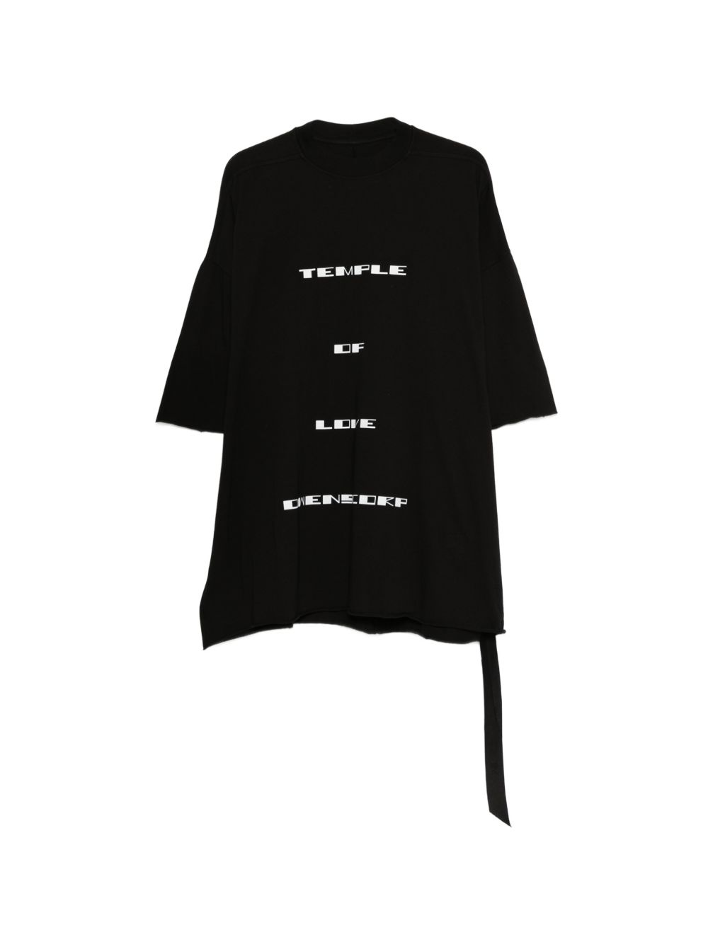 T-shirt con stampa Tommy in nero Rick owens drkshdw - uomo 