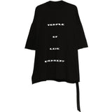 T-shirt con stampa Tommy in nero Rick owens drkshdw - uomo 