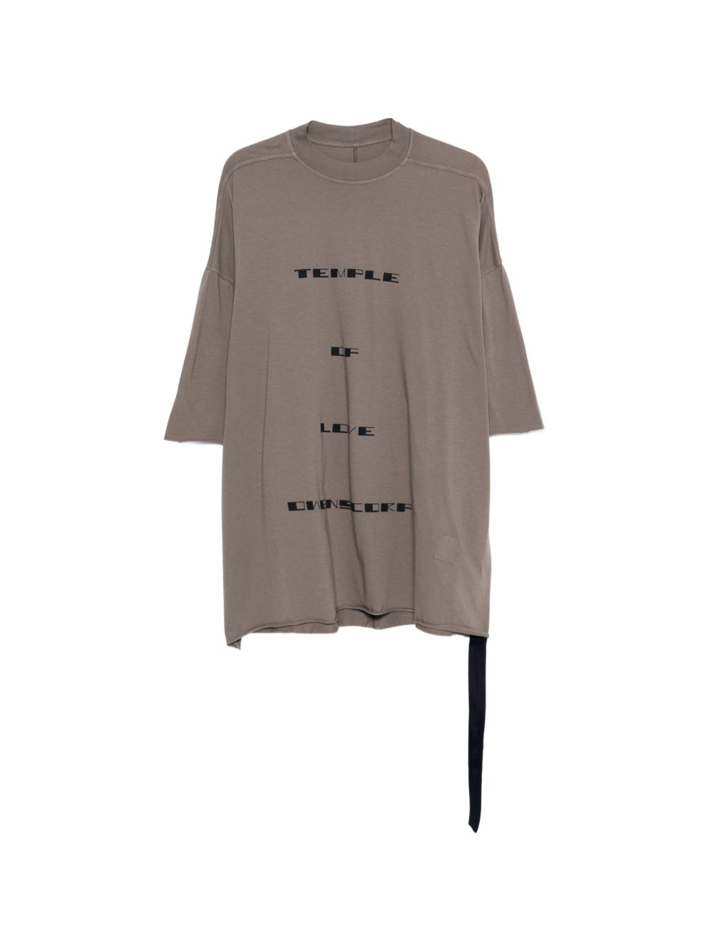 T-shirt con stampa Tommy in grigio Rick owens drkshdw - uomo 