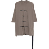 T-shirt con stampa Tommy in grigio Rick owens drkshdw - uomo 