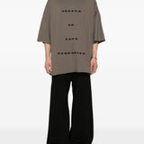T-shirt con stampa Tommy in grigio Rick owens drkshdw - uomo 