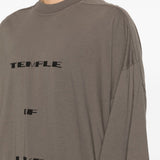 T-shirt con stampa Tommy in grigio Rick owens drkshdw - uomo 