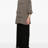 T-shirt con stampa Tommy in grigio Rick owens drkshdw - uomo 