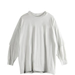 T-shirt a maniche lunghe tommy  in bianco Rick owens drkshdw - uomo 