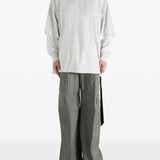 T-shirt a maniche lunghe tommy  in bianco Rick owens drkshdw - uomo 
