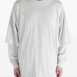 T-shirt a maniche lunghe tommy  in bianco Rick owens drkshdw - uomo 