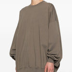 Felpa hun in grigio Rick owens drkshdw - uomo 