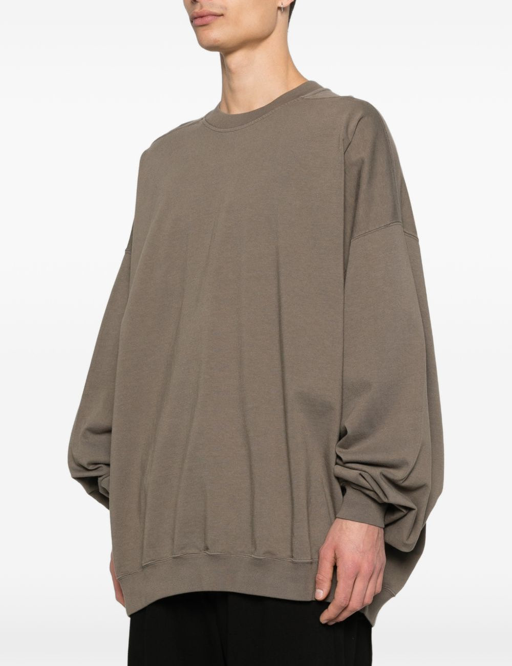 Felpa hun in grigio Rick owens drkshdw - uomo 
