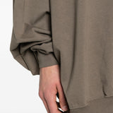 Felpa hun in grigio Rick owens drkshdw - uomo 