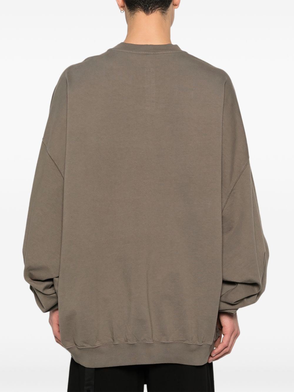Felpa hun in grigio Rick owens drkshdw - uomo 