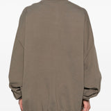Felpa hun in grigio Rick owens drkshdw - uomo 