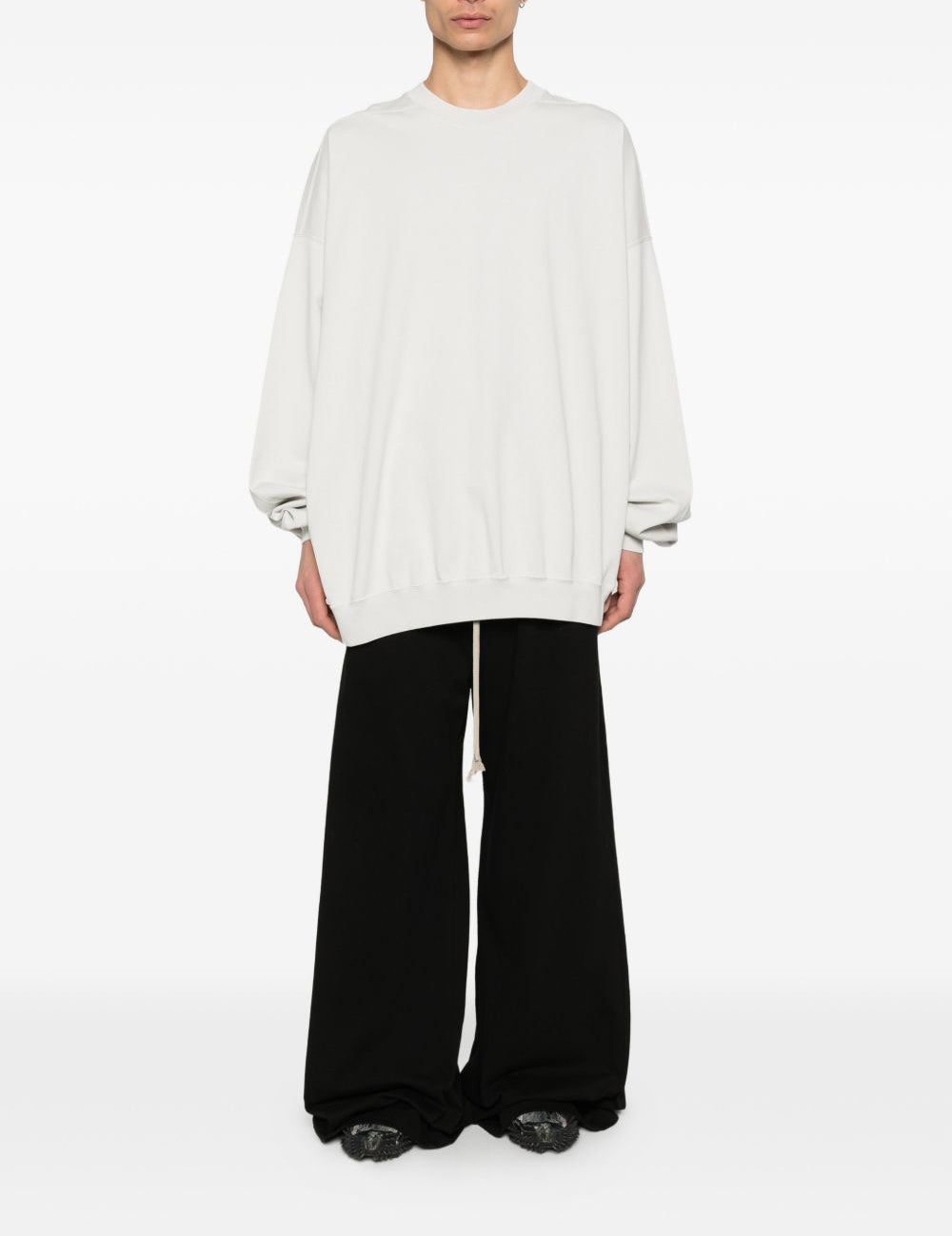 Felpa hun in bianco Rick owens drkshdw - uomo 