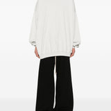 Felpa hun in bianco Rick owens drkshdw - uomo 