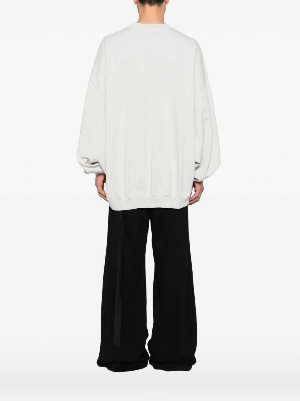 Felpa hun in bianco Rick owens drkshdw - uomo 