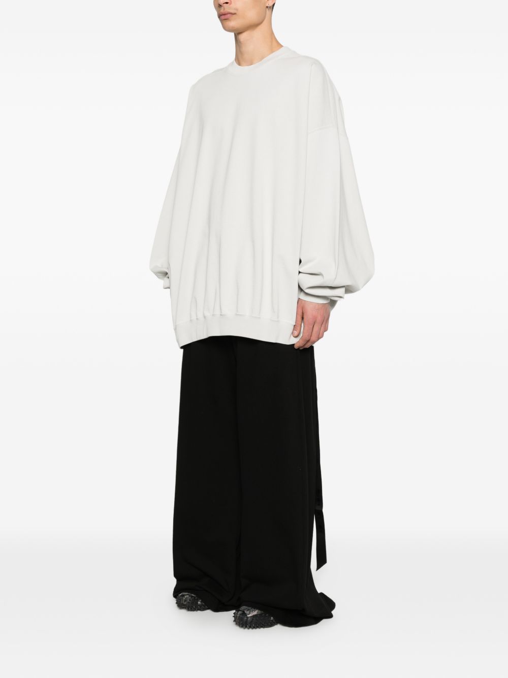 Felpa hun in bianco Rick owens drkshdw - uomo 