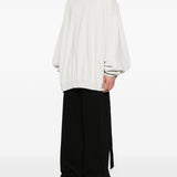 Felpa hun in bianco Rick owens drkshdw - uomo 