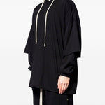 Maglione con cappuccio in nero Rick owens drkshdw - uomo 