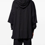 Maglione con cappuccio in nero Rick owens drkshdw - uomo 