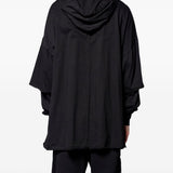 Maglione con cappuccio in nero Rick owens drkshdw - uomo 