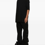 T-shirt girocollo in nero Rick owens drkshdw - uomo 