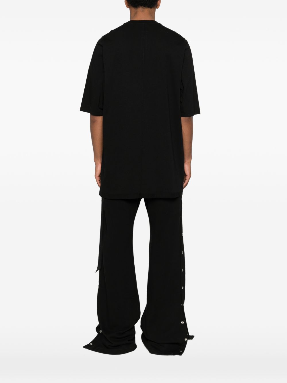 T-shirt girocollo in nero Rick owens drkshdw - uomo 