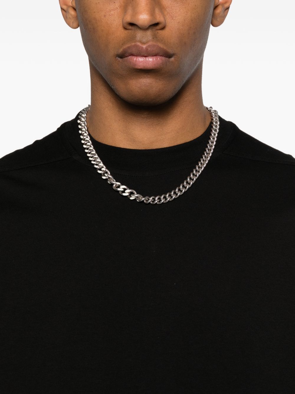 T-shirt girocollo in nero Rick owens drkshdw - uomo 