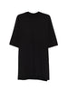 T-shirt girocollo in nero Rick owens drkshdw - uomo
