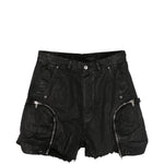 Shorts bauhaus con bordi sfilacciati in nero Rick owens drkshdw - uomo 