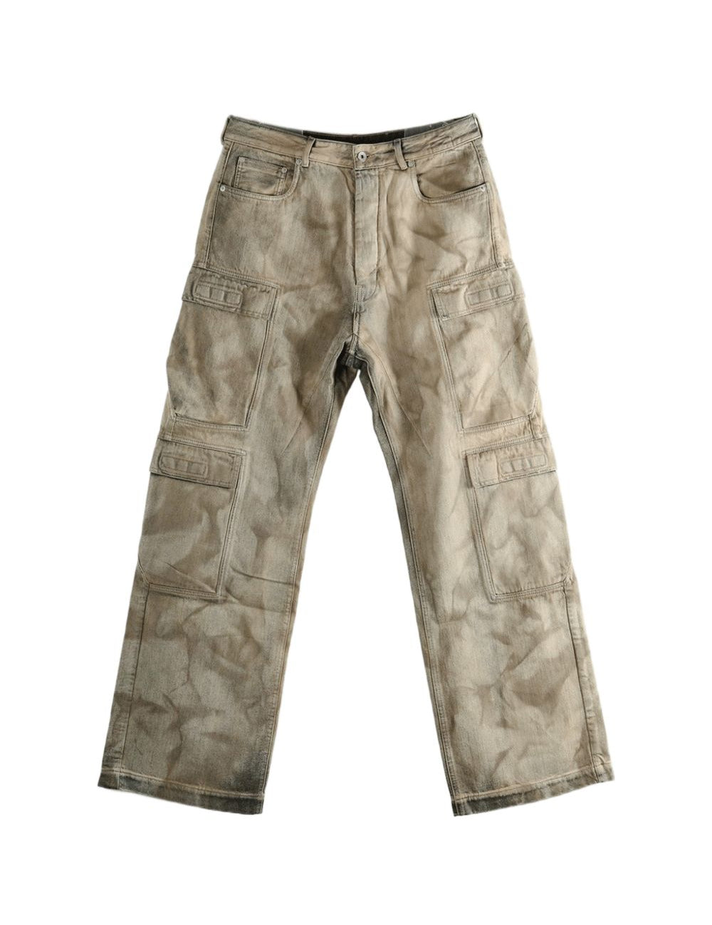 Jeans con tasche in grigio Rick owens drkshdw - uomo 